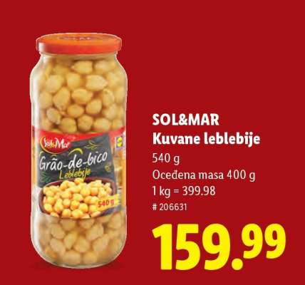 Sol&Mar Kuvane leblebije