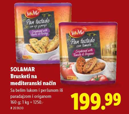 Sol&Mar Brusketi na mediteranski način