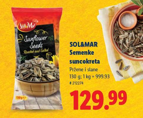 SOL&MAR Semenke suncokreta