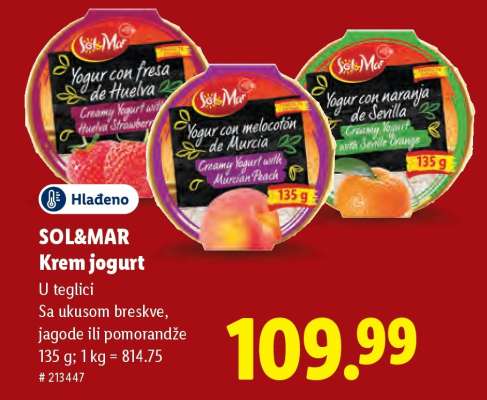 Sol&Mar Krem jogurt