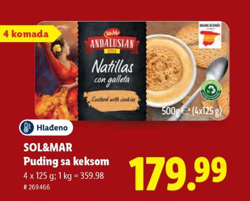SOL&MAR Puding sa keksom