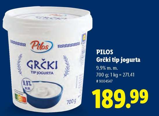 Pilos Grčki tip jogurta