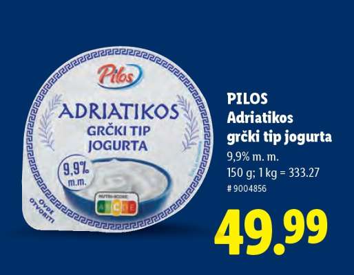 PILOS Adriatikos grčki tip jogurta