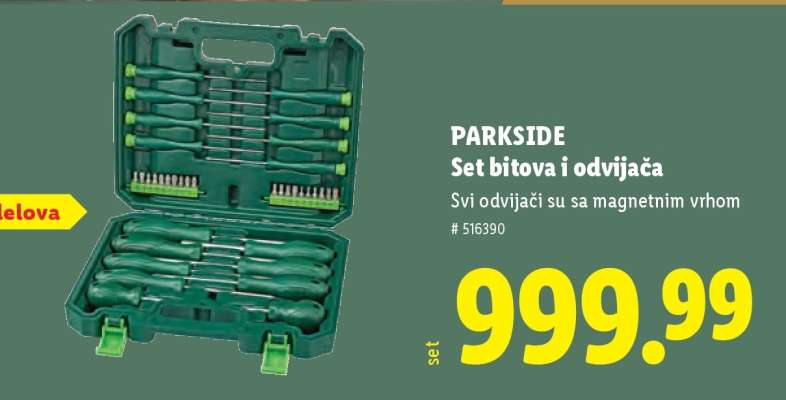 PARKSIDE Set bitova i odvijača