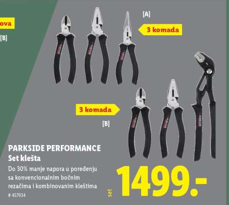 PARKSIDE PERFORMANCE Set klešta