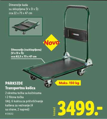 Parkside Transportna kolica
