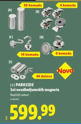 PARKSIDE Set neodimijumskih magneta