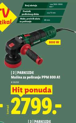 PARKSIDE Mašina za poliranje PPM 800 A1