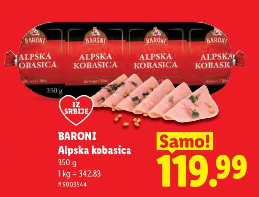 Baroni Alpska kobasica