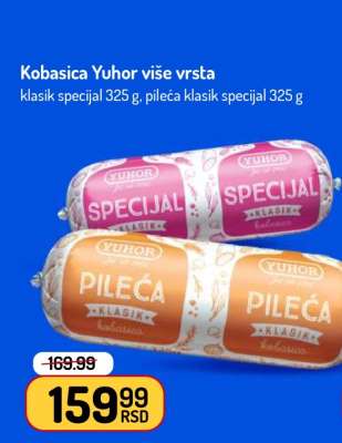 Kobasica Yuhor više vrsta