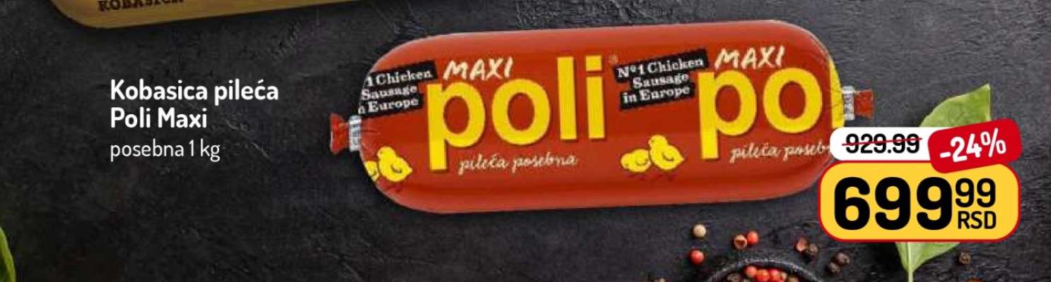 Kobasica pileća Poli Maxi