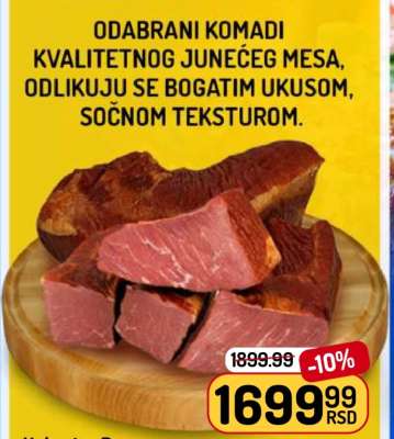 Odabrani komadi junećeg mesa