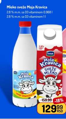 Mleko sveže Moja Kravica