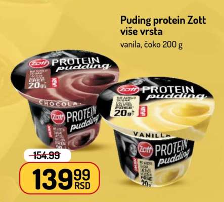 Puding protein Zott više vrsta