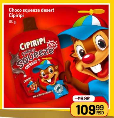 Choco squeeze desert Cipiripi