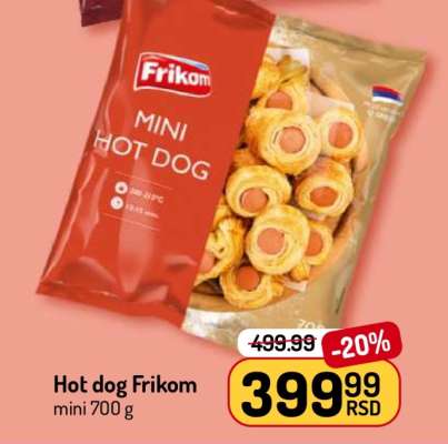 Hot dog Frikom mini 700 g