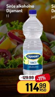 SIRĆE alkoholno Dijamant