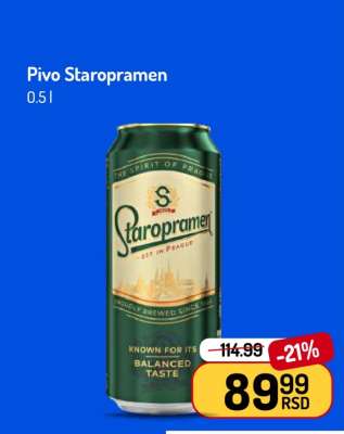 Pivo Staropramen