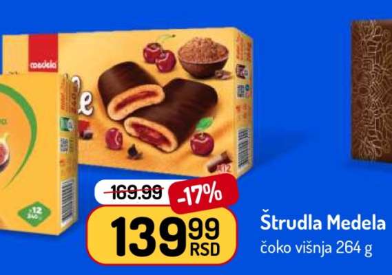 Štrudla Medela čoko višnja 264 g