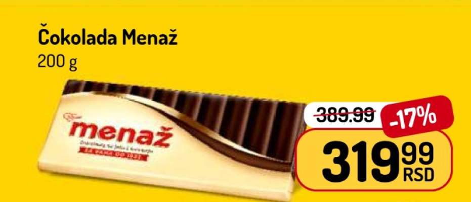ČOKOLADA MENAŽ