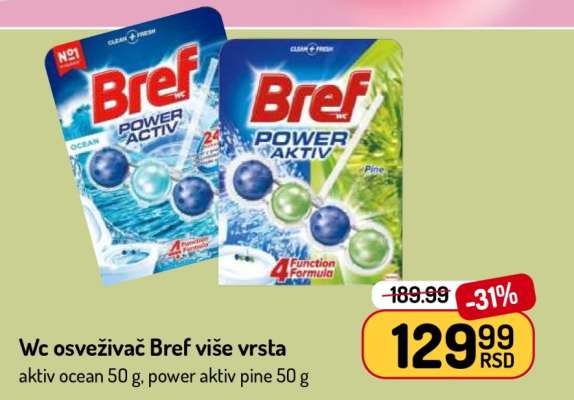 WC osveživač Bref više vrsta