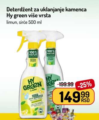 Deterdžent za uklanjanje kamenca Hy green više vrsta