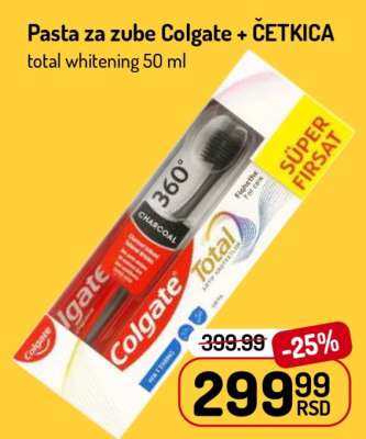 Pasta za zube Colgate + ČETKICA