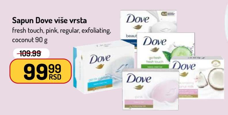 Sapun Dove više vrsta