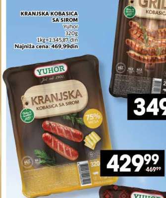 KRANJSKA KOBASICA SA SIROM