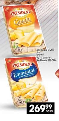 GOUDA, EMMENTAL