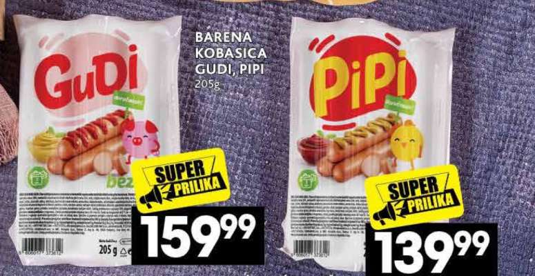 BARENA KOBASICA GUDI, PIPI