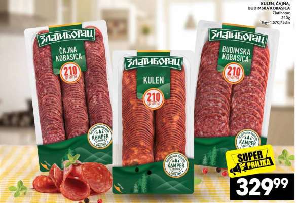 KULEN, ČAJNA, BUDIMSKA KOBASICA