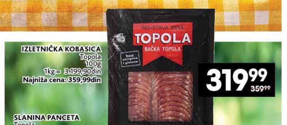 Izletnička Kobasica Topola