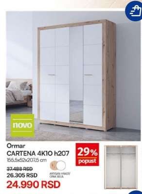 Ormar CARTENA 4K1O h207