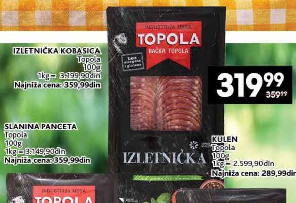 Topola Izletnička kobasica