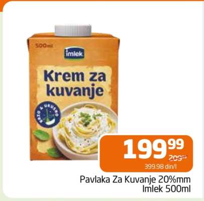 Pavlaka Za Kuvanje 20%mm Imlek 500ml