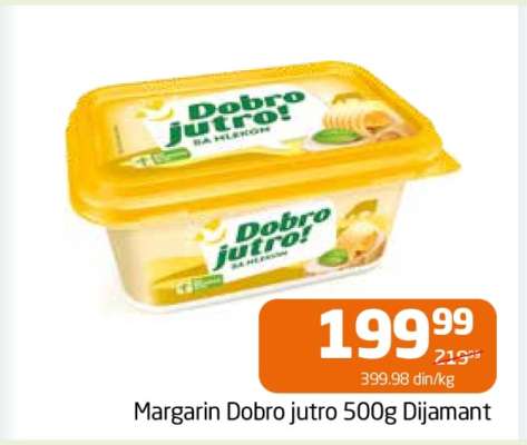 Margarin Dobro jutro 500g Dijamant