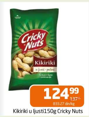 Kikiriki u ljusci 150g Cricky Nuts