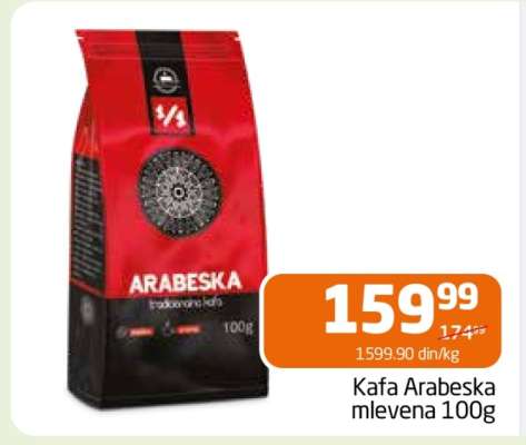 Kafa Arabeska mlevena 100g