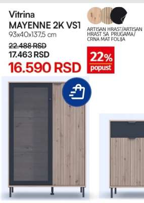 Vitrina MAYENNE 2K VS1