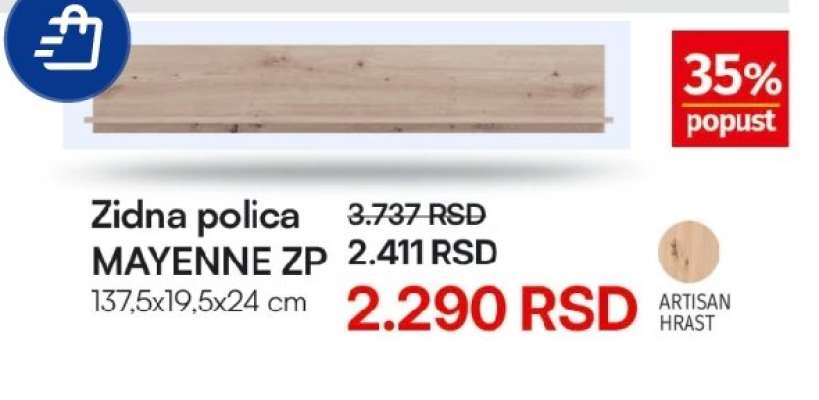 Zidna polica MAYENNE ZP