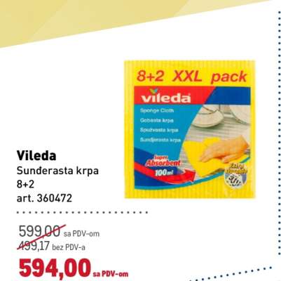 Vileda Sunderasta krpa 8+2