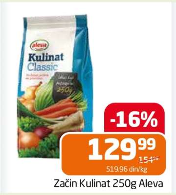 Začin Kulinat 250g Aleva