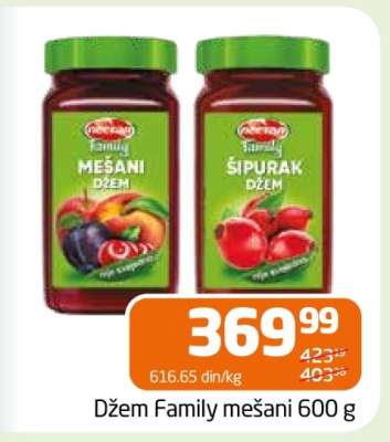 Džem Family mešani 600 g