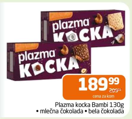Plazma kocka Bambi 130g