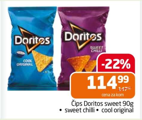 Čips Doritos sweet 90g