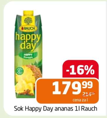 Sok Happy Day ananas 1l Rauch