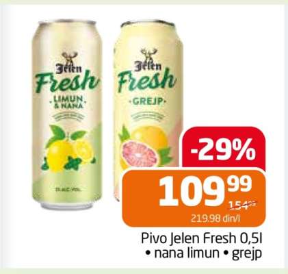 Pivo Jelen Fresh 0.5l