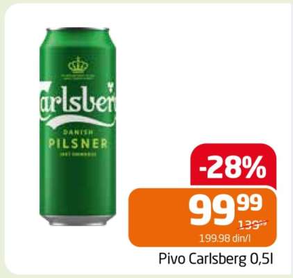 Pivo Carlsberg 0,5l