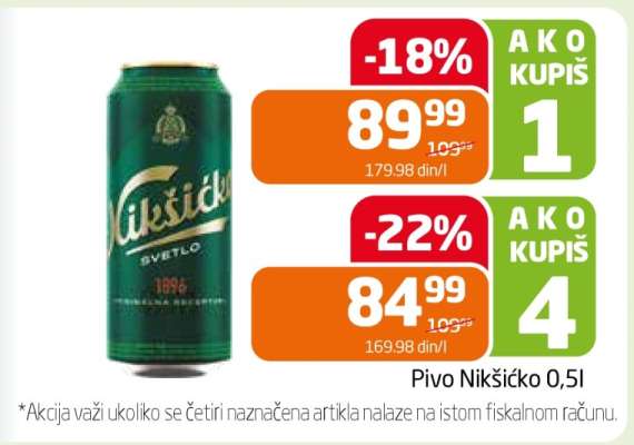 Pivo Nikšićko 0.5l